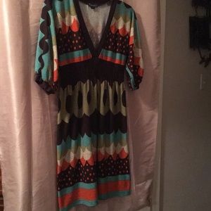 Beautiful Twenty One Multicolored Sweater Dress